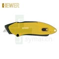 HEWER MultiSAFE HK-3902 刀片全自动退缩安全刀具标配HB-015碳钢尖角梯型刀片