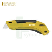 HEWER安全刀具熙骅安全开箱刀 MultiSAFE HK-6534标配HB-018碳钢齿狀梯型刀片(3片)