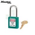 玛斯特Masterlock 410TEAL 青色工程塑料安全挂锁 钢制锁钩 不同花