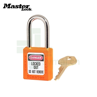 玛斯特Masterlock 410ORJ 橙色工程塑料安全挂锁 钢制锁钩 不同花