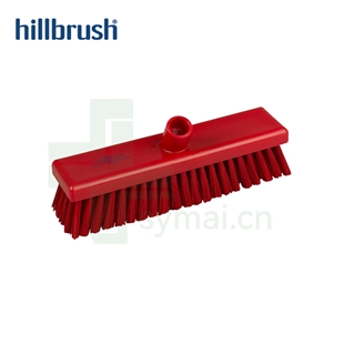 英国Hillbrush FDA/EU认证红色平底扫帚 软刷毛HACCP清洁用具